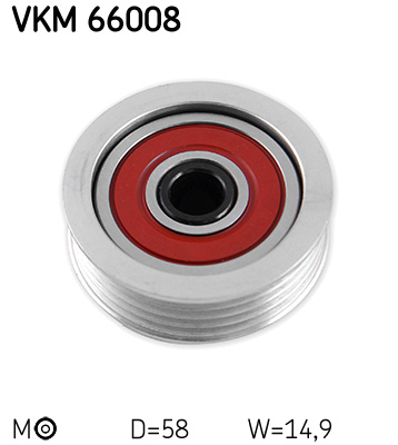 SKF - VKM 66008 - Zatezač, klinasti rebrasti kaiš (Kaišni prenos)
